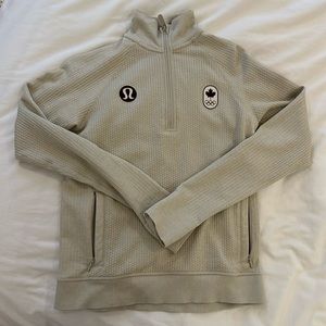 lululemon team canada engineered warmth half zip
